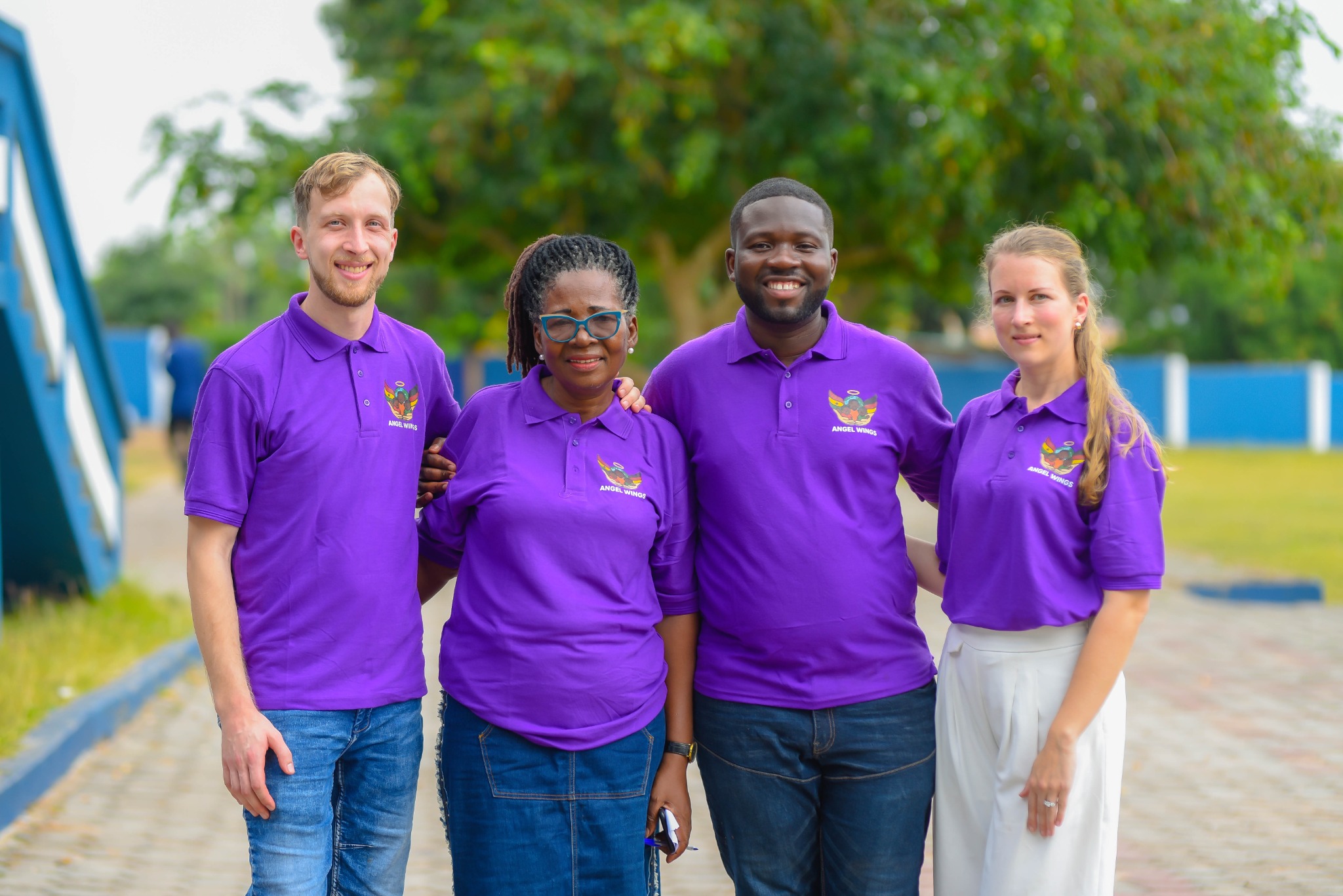 Angel Wings team members in Taifa